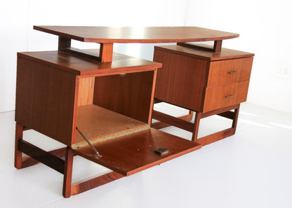 Vintage Sapele Mahogany Desk