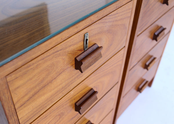 A Pair of Bedside Pedestals with Drawers