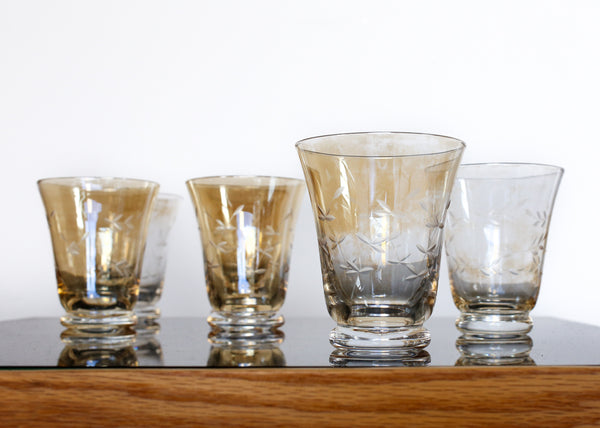 Set of Six Vintage Tumblers