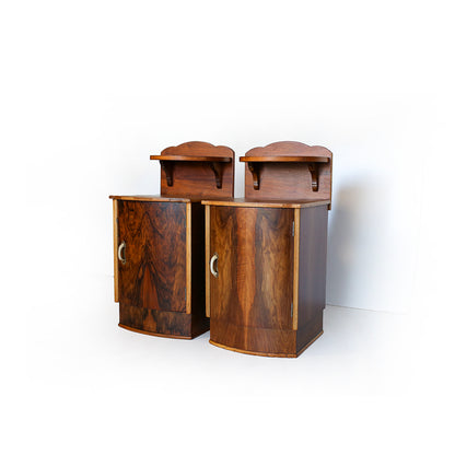 A Pair of Art Deco Bedside Cabinets