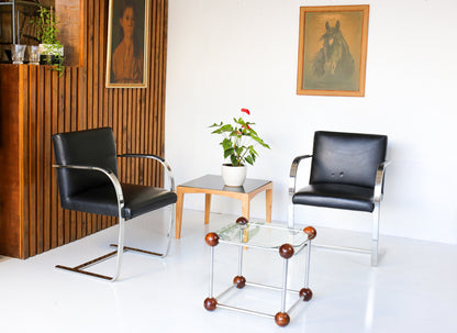 A Pair of 'Brno' Style Chairs by Mies van der Rohe
