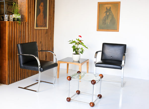 A Pair of 'Brno' Style Chairs by Mies van der Rohe