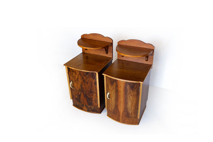 A Pair of Art Deco Bedside Cabinets