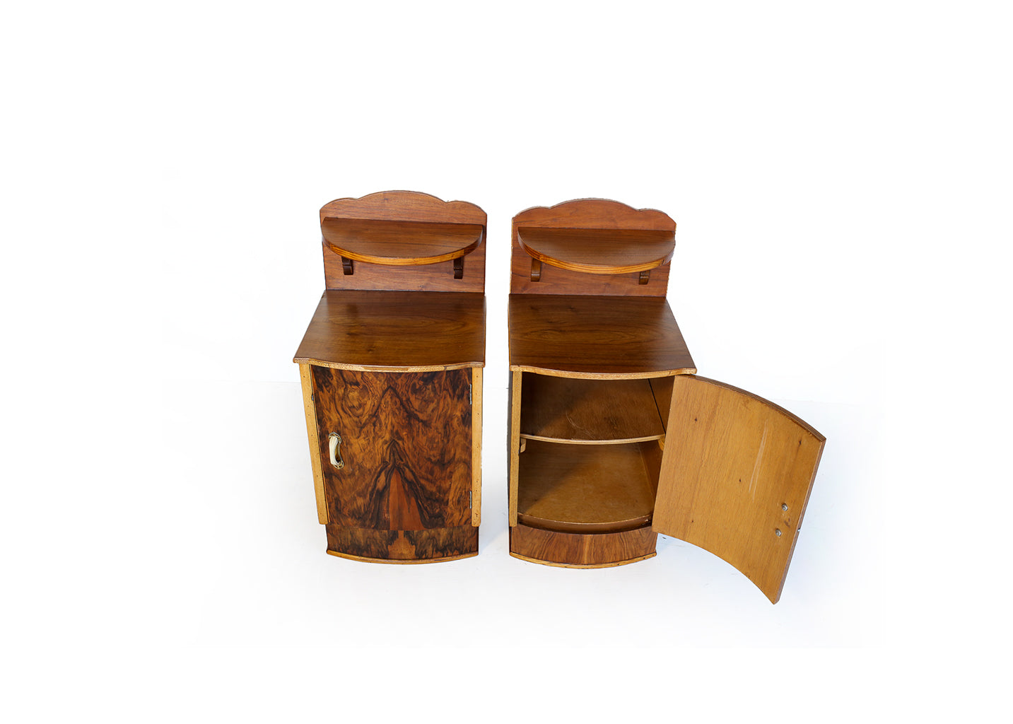 A Pair of Art Deco Bedside Cabinets
