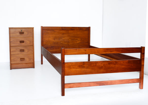 Solid Kiaat Single Bed Frames - two available