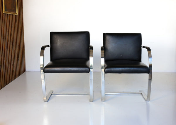 A Pair of 'Brno' Style Chairs by Mies van der Rohe