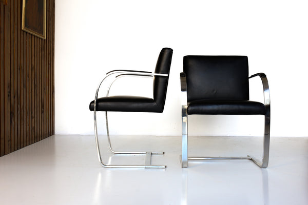 A Pair of 'Brno' Style Chairs by Mies van der Rohe