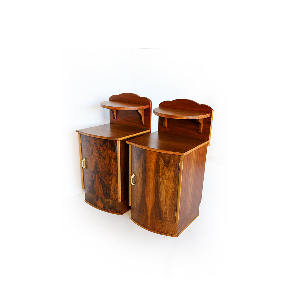 A Pair of Art Deco Bedside Cabinets