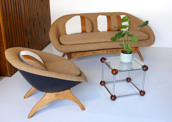 Mid-century Lurashell Style Tub Sofa