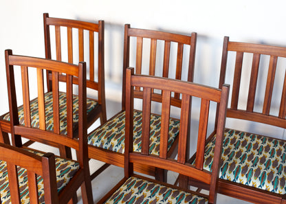 Eight Vintage Arts and Crafts Dining Chairs