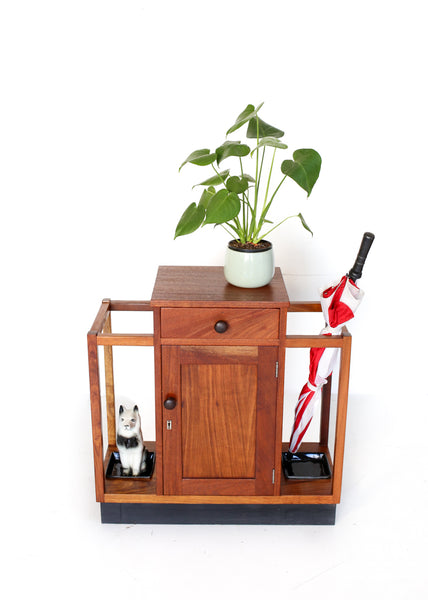 Vintage Umbrella Stand and Cabinet
