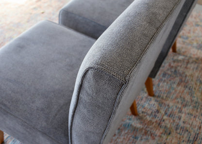 Two Mid-century Slipper Chairs