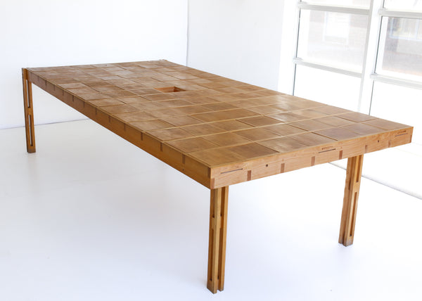 Solid Birch Wood Boardroom Table