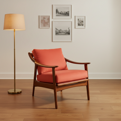 Rare Scandinavian Modern Mid-century Armchair