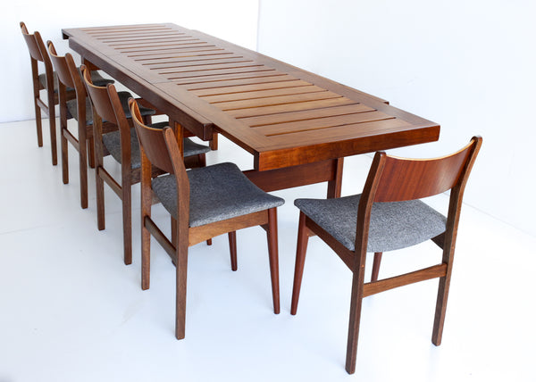 Six to 10 Seater Kiaat Dining Table by John Tabraham for Kallenbachs