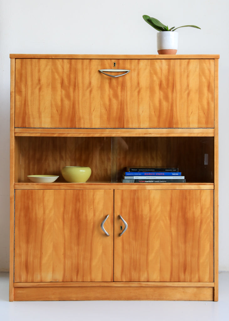 Vintage Modern Solid Wood Secretaire