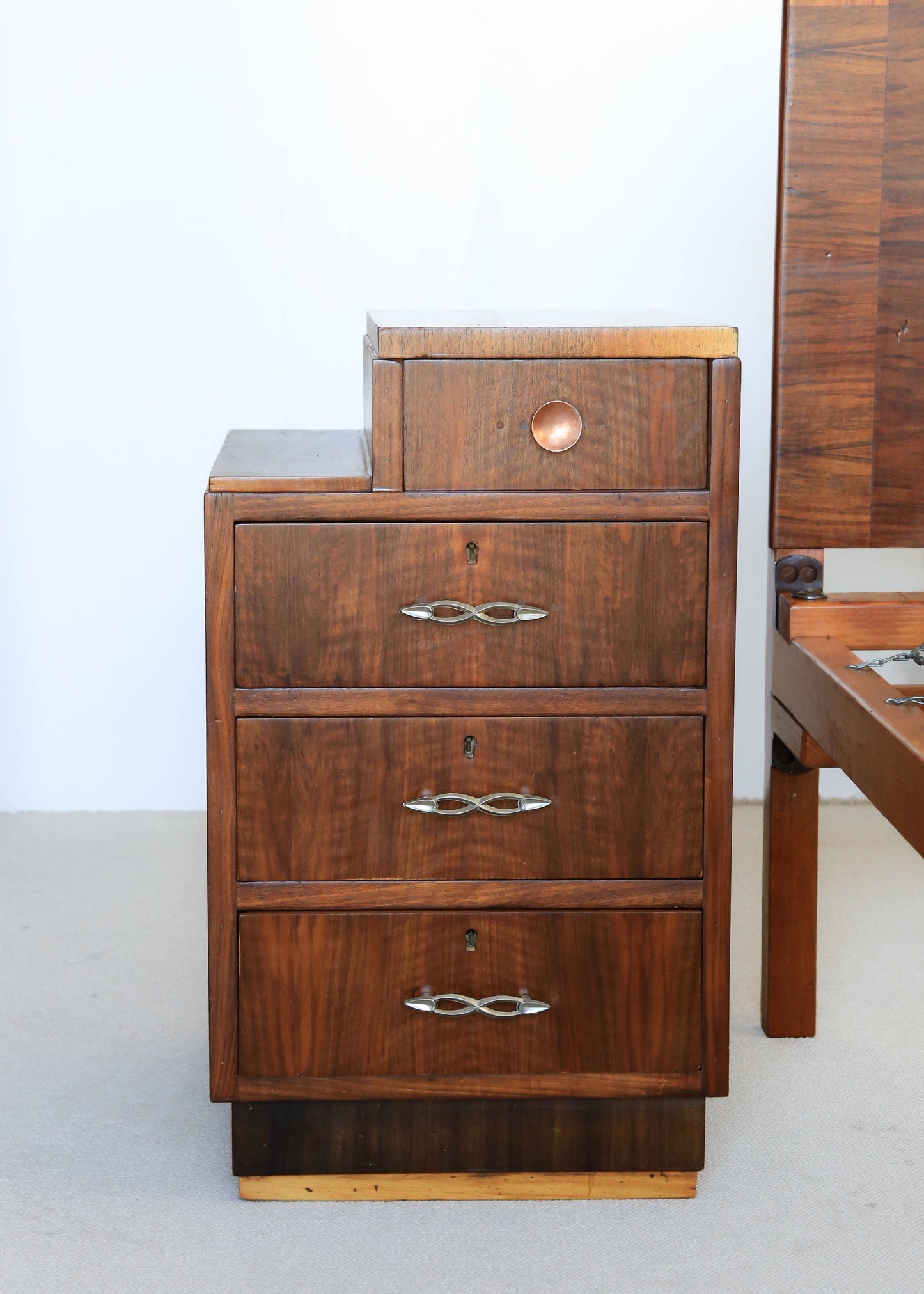 A Pair of Art Deco Bedside Cabinets