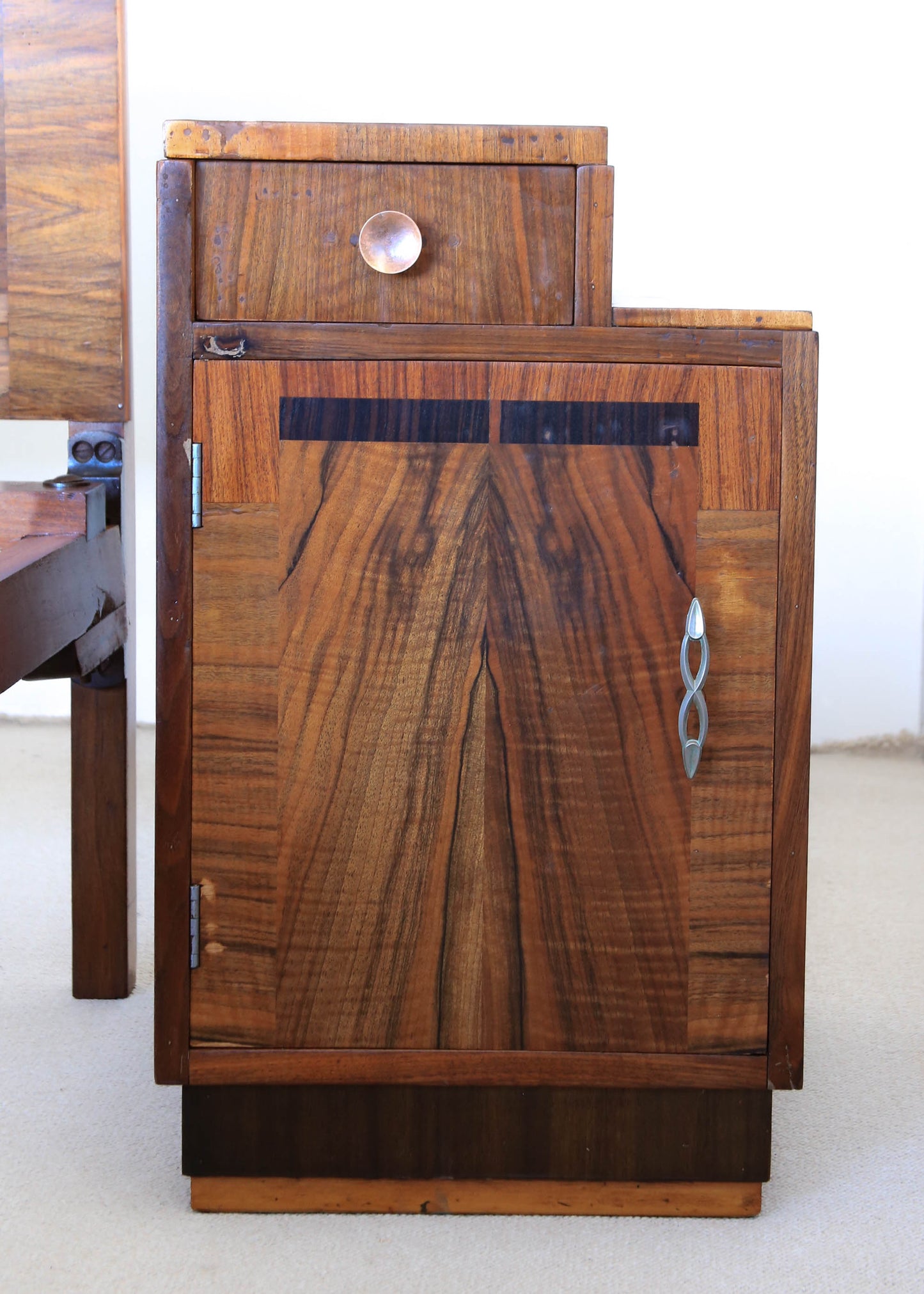 A Pair of Art Deco Bedside Cabinets