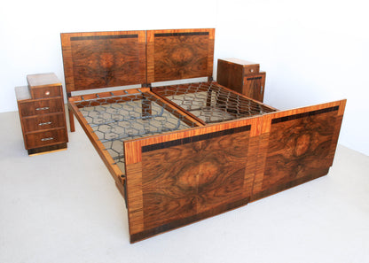 A Pair of Art Deco Bedside Cabinets