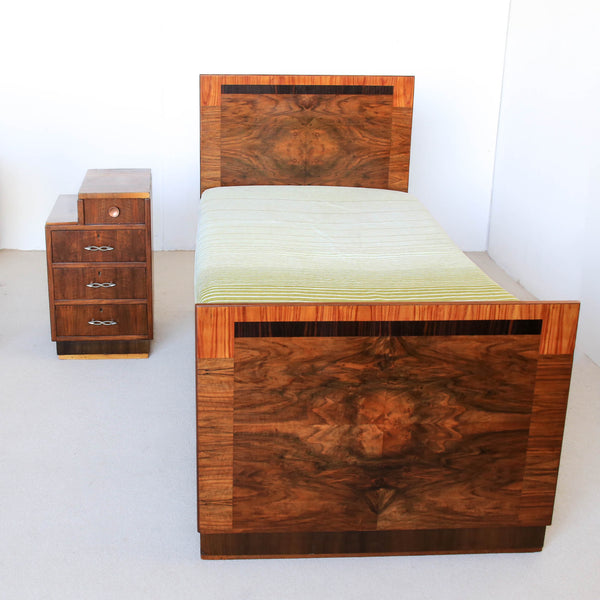 Three Quarter Art Deco Bedsteads - two available