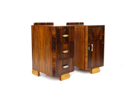 Pair of Art Deco Bedside Pedestals