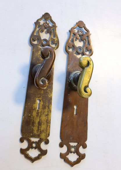 Antique Brass-plated Door Handles