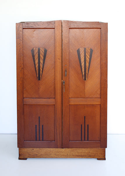 Two Door Art Deco Wardrobe