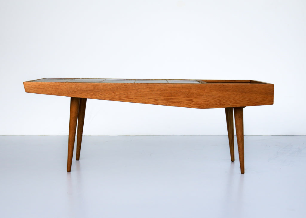 Vintage Modern Tile Top Coffee Table