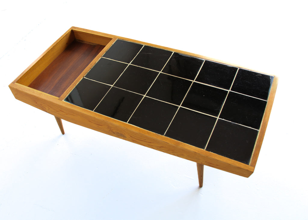 Vintage Modern Tile Top Coffee Table