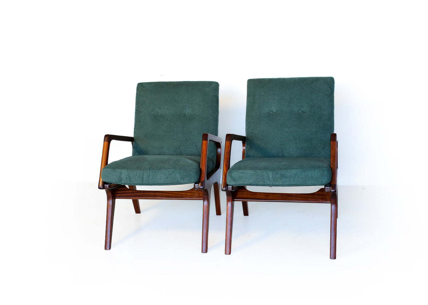 A Rare Pair of Vintage Scandinavian Modern Armchairs