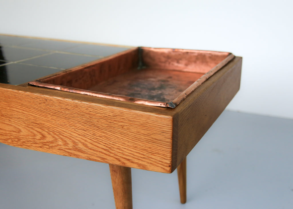 Vintage Modern Tile Top Coffee Table