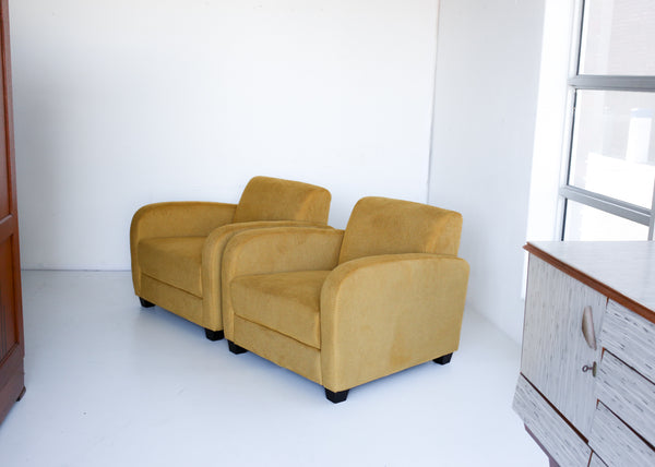 Pair of Art Deco Style armchairs