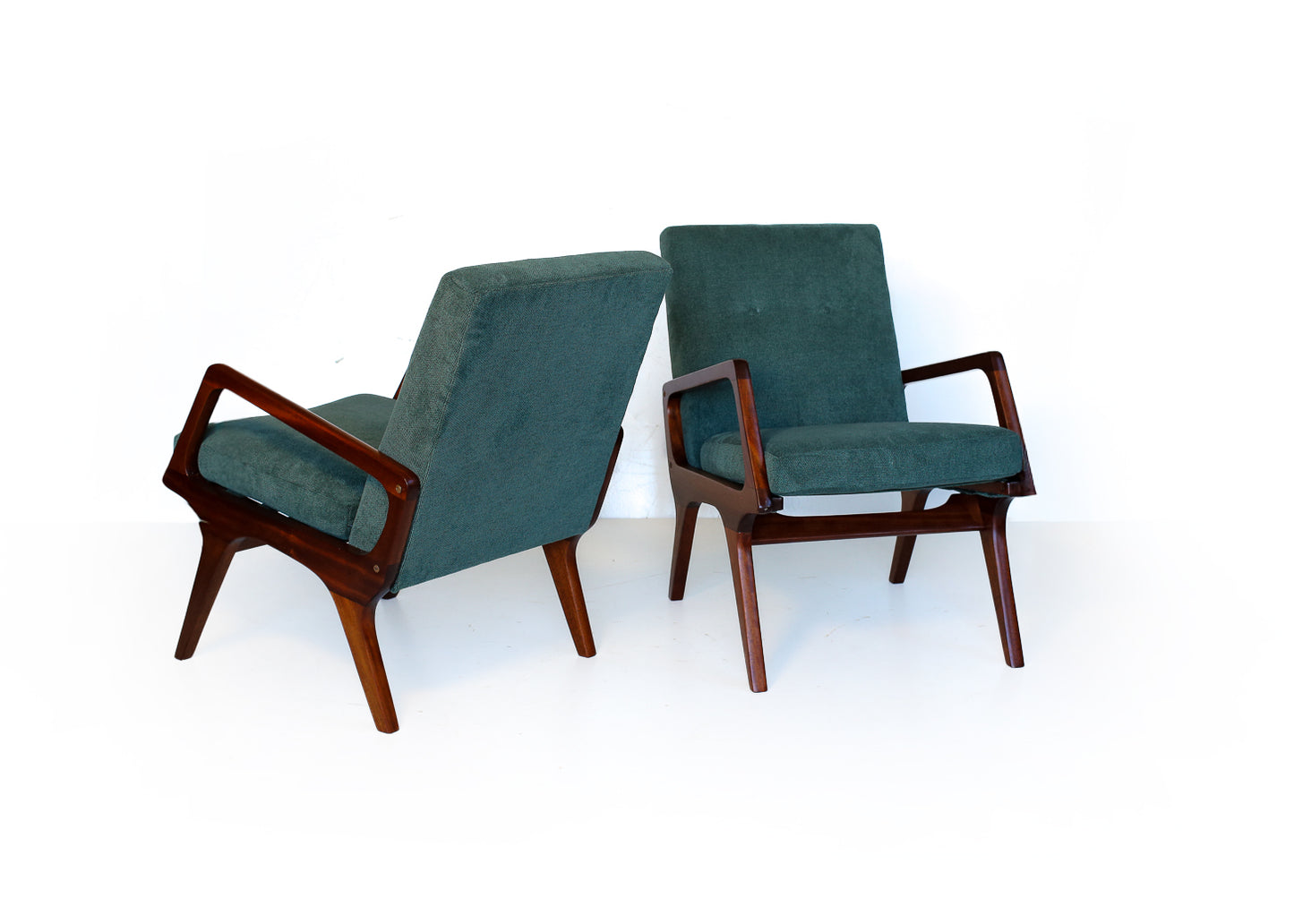 A Rare Pair of Vintage Scandinavian Modern Armchairs