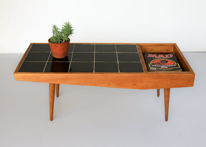 Vintage Modern Tile Top Coffee Table
