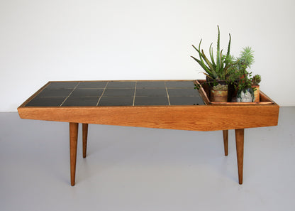 Vintage Modern Tile Top Coffee Table