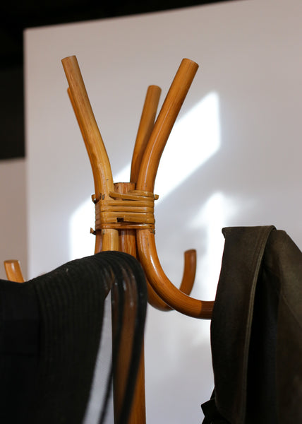 Cane Coat and Hat Stand