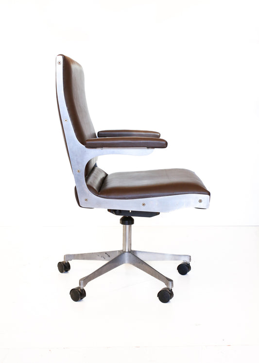 Vintage Steel Frame Office Chair