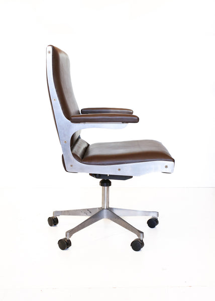 Vintage Steel Frame Office Chair