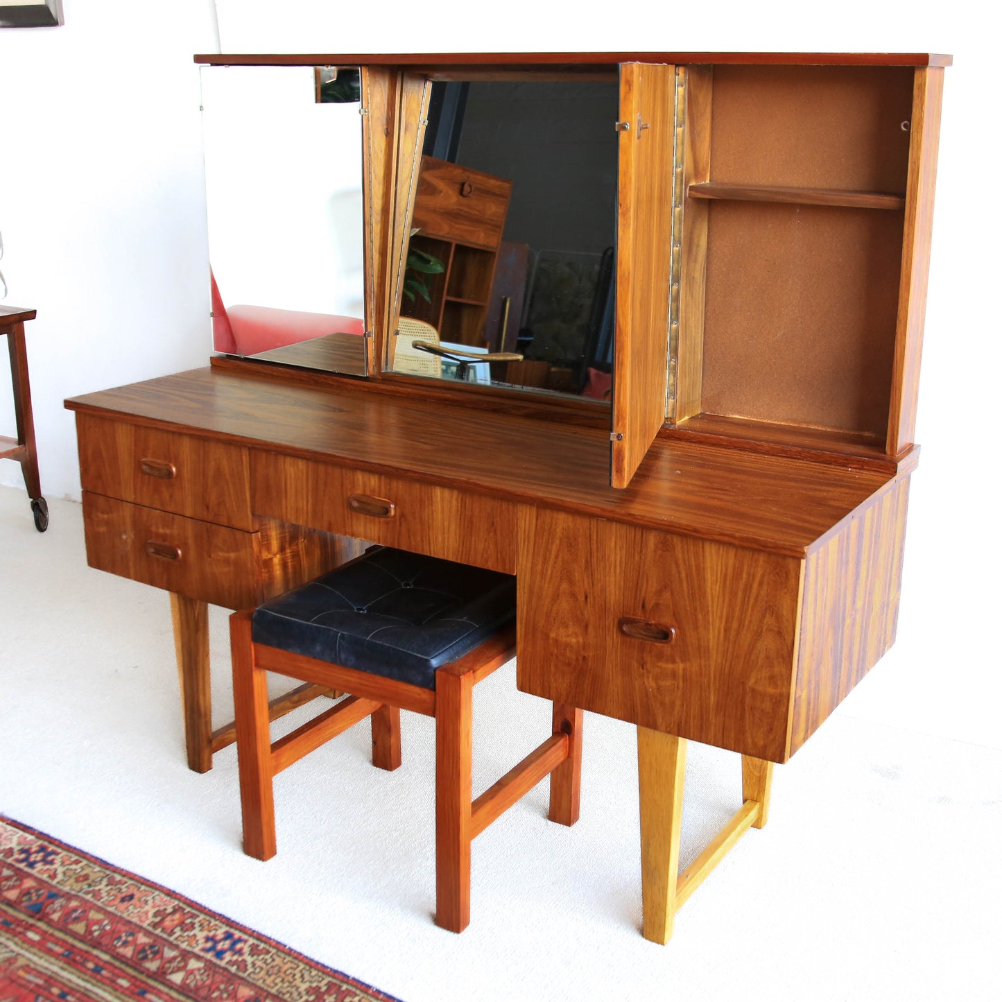 Mid-Century Kiaat Dressing Table