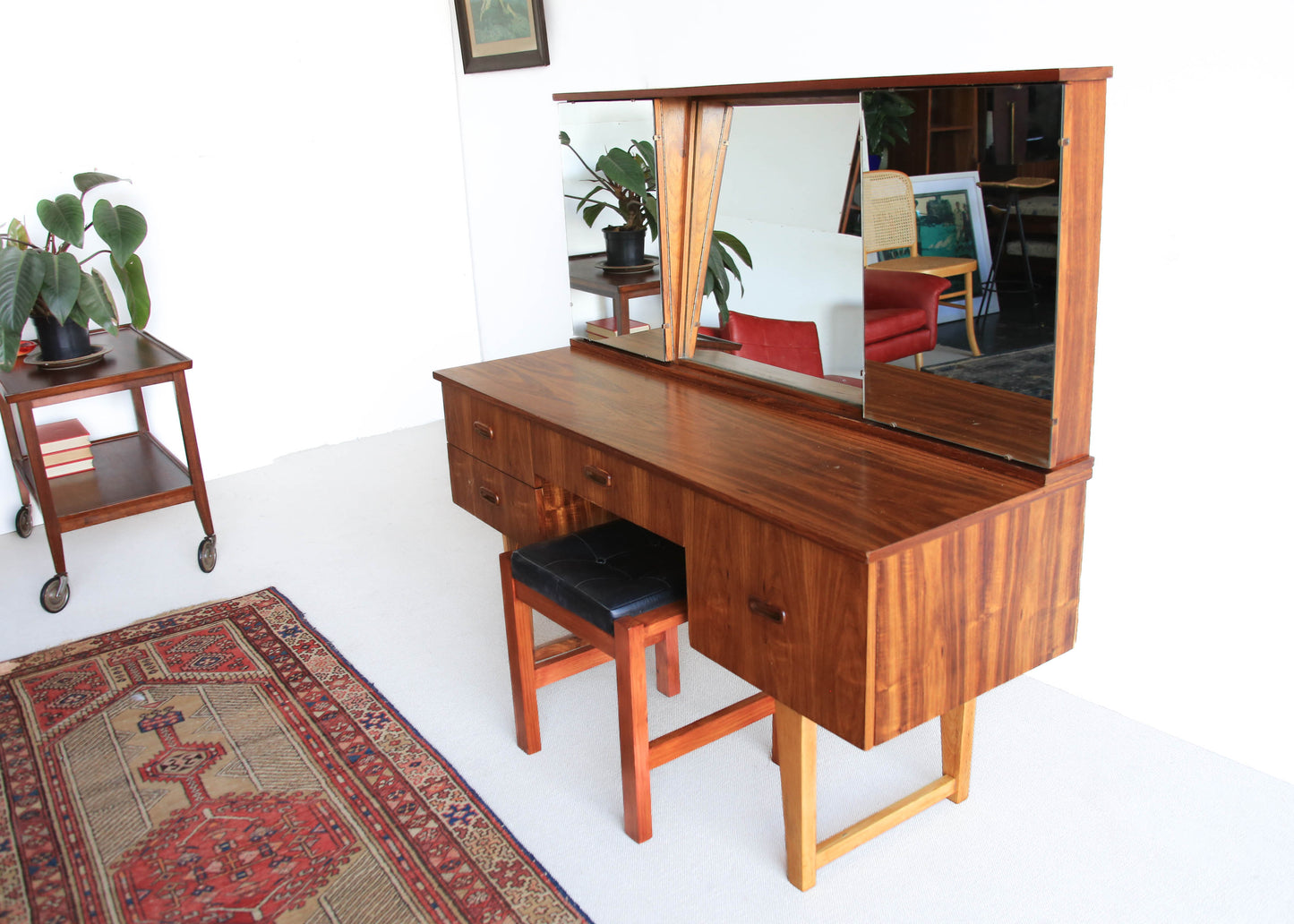 Mid-Century Kiaat Dressing Table