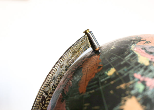 Blackbird Table Globe on a Teak Base