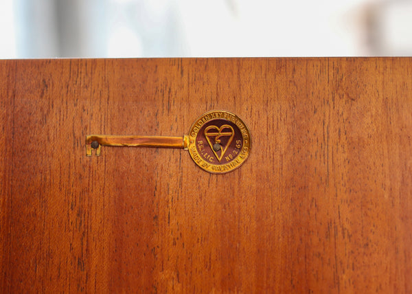 "Golden Key" Mid-century Cabinet