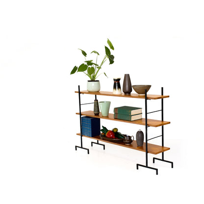Vintage Style Steel and Birch Ply Ladder Shelves