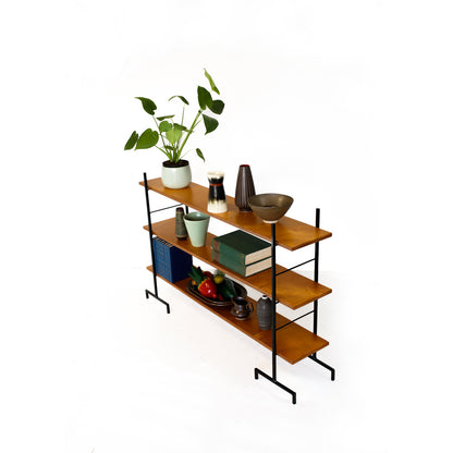 Vintage Style Steel and Birch Ply Ladder Shelves