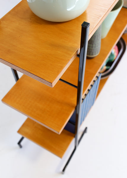 Steel and Birch Ply Ladder Shelves