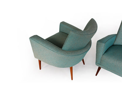 Rare Pair of Mid-century Armchairs