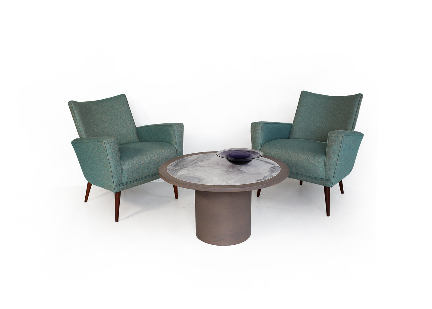 Rare Pair of Mid-century Armchairs