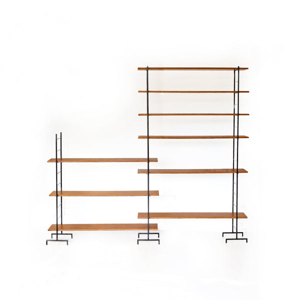 Steel and Birch Ply Ladder Shelves