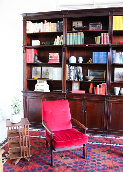 Large Library Cabinet with a Ladder