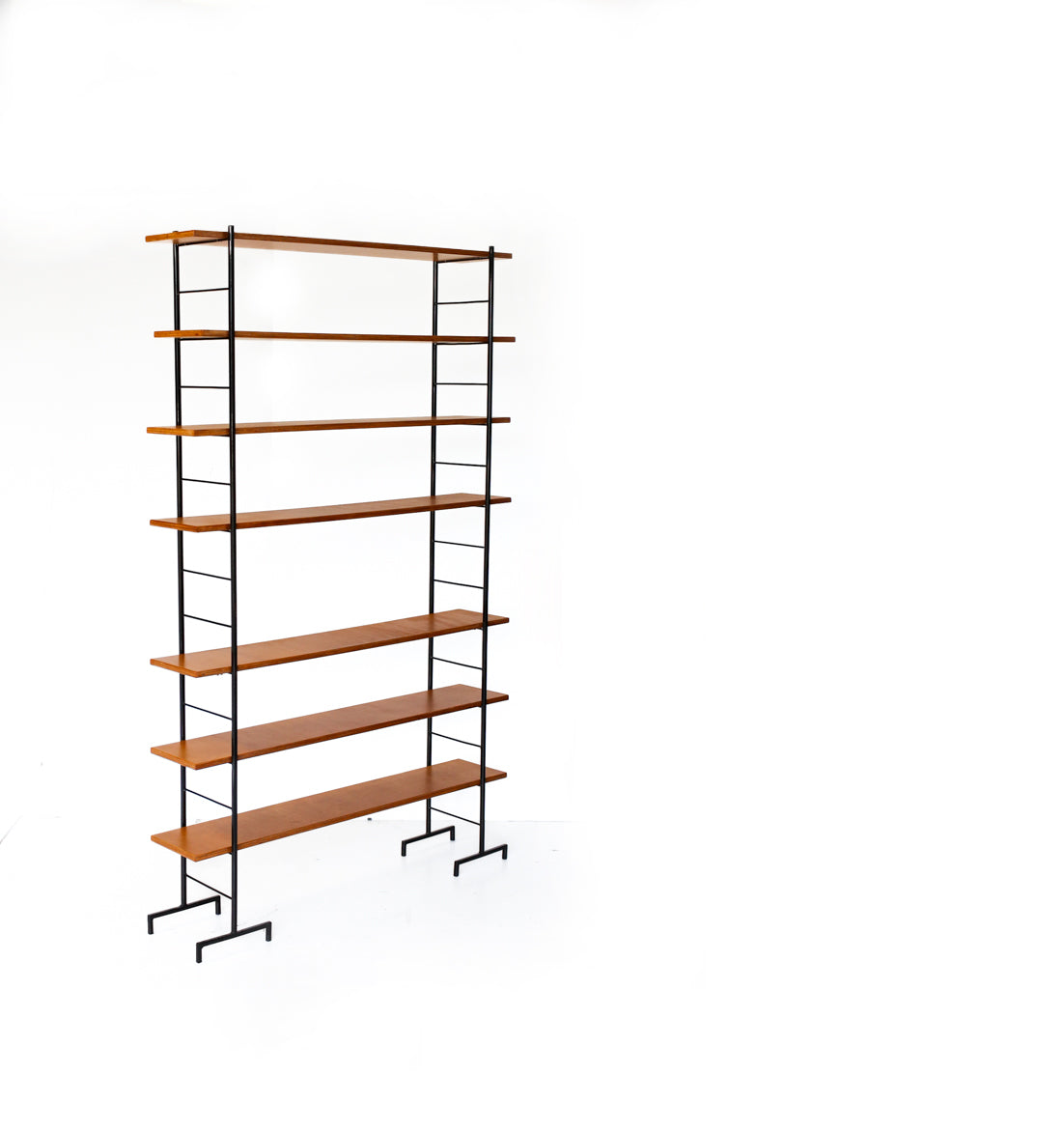 Vintage Style Steel and Birch Ply Ladder Shelves